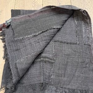 Zadig & Voltaire Patchwork Wool + Cotton Shawl Scarf
